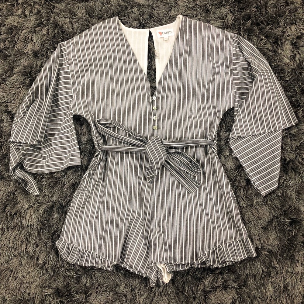 Striped Romper -From Dear Hannah